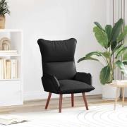 vidaXL Avkopplande stol Svart 69 x 74 x 93 cm Konstläder