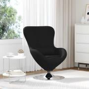 vidaXL Äggfåtölj Svart 63 x 73 x 90 cm tyg