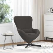 vidaXL Äggfåtölj Mörkgrå 63 x 73 x 90 cm Krälsig Ull-liknande Tyg