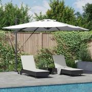 vidaXL Parasoll Sand 286 x 284 x 270 cm Aluminium och Polyester