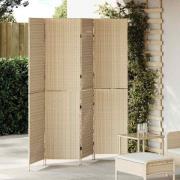 vidaXL Rumsavskiljare Beige 196 x 180 cm konstrotting