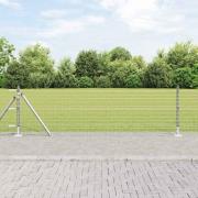 vidaXL Staketstolpar 7 pcs Silver Ø32mm 50 cm Galvaniserat stål