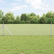 vidaXL Hexagonstängsel Silver 0.6 x 100 m Galvaniserat stål