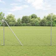 vidaXL Hexagonstängsel Silver 1.5 x 100 m Galvaniserat stål