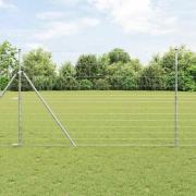 vidaXL Stängsel för åker / äng Silver 50 x 1.5 m Galvaniserat stål