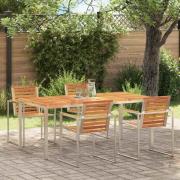 vidaXL Utomhus Matbord Brun 180 x 90 x 75 cm massivt akacia