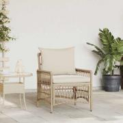 vidaXL Trädgård Stol Beige 60 x 70 x 78 cm konstrotting
