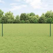 vidaXL Staketstolpar 5 pcs Grön 60 cm Stål