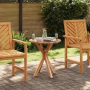 vidaXL Bistrobord Brun 70 x 70 x 75 cm Massivt teakträ