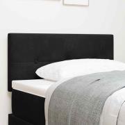 vidaXL Huvudgavel Svart 100 cm Sammet