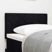 vidaXL Huvudgavel Svart 80 cm tyg
