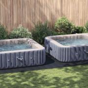 vidaXL Bottenmatta för pool Svart 750 x 372 cm Polyester geotextil