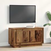 vidaXL TV-skåp Gammalt trä 80 x 35 x 45 cm Konstruerat trä