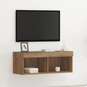 vidaXL TV-skåp Väggmonterad artisan ek 80 x 30 x 30 cm Konstruerat trä