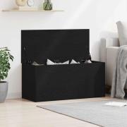 vidaXL Förvaringslåda Svart ek 100 x 42 x 46 cm Konstruerat trä