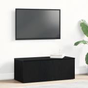 vidaXL TV-bänk med låda Svart 80 x 34 x 30 cm Konstruerat trä