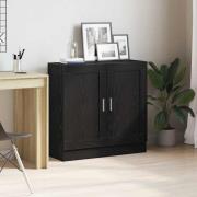 vidaXL Bokhylla Svart ek 82.5 x 30.5 x 80 cm Konstruerat trä