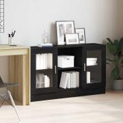 vidaXL Sideboard Svart 120 x 30.5 x 70 cm Konstruerat trä