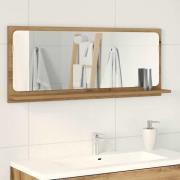 vidaXL Spegelhylla Hantverks-ek 90 x 10.5 x 37 cm Konstruerat trä