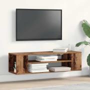 vidaXL TV-skåp Gammalt trä 100 x 30 x 26,5 cm Konstruerat trä