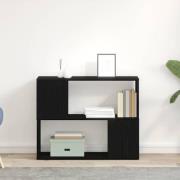 vidaXL TV-bänkset Svart Ek 80 x 24 x 63 cm Konstruerat trä