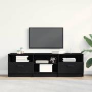 vidaXL TV-skåp med låda Svart 150 x 33.5 x 45 cm Konstruerat trä
