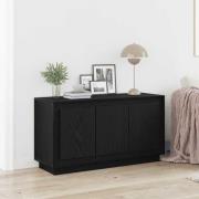 vidaXL Sideboard Svart Ek 102 x 35 x 55 cm Konstruerat trä