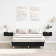 vidaXL Sängram Svart ek 120 x 190 cm Konstruerat trä