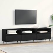 vidaXL TV-skåp Svart ek 150 x 30 x 44.5 cm Konstruerat trä
