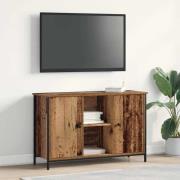 vidaXL TV-skåp Gammalt trä 101 x 35 x 65 cm Konstruerat trä