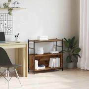 vidaXL Hyllsystem Rökfärgad ek 80 x 30 x 78.5 cm Konstruerat trä