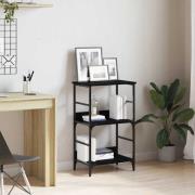 vidaXL Hyllsystem Svart ek 50x33x188.5cm Konstruerat Trä