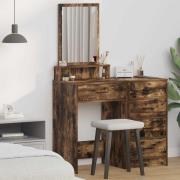 vidaXL Dressingbord Rökfärgad ek 50 x 41 x 140 cm Konstruerat trä
