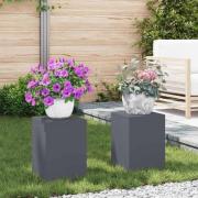 vidaXL Växtställningar 2 pcs Antracit 24 x 24 x 35 cm Stål