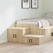 vidaXL Förvaringsskåp Sonoma ek 118 x 41 x 40 cm Konstruerat trä