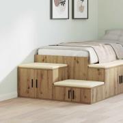 vidaXL Förvaringsskåp artisan ek 103 x 41 x 40 cm Konstruerat trä