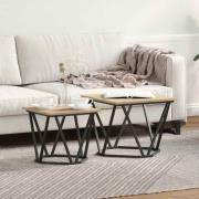 vidaXL Sidobordsset 2 pcs Sonoma ek 50 x 50 x 40 cm