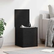vidaXL Förvaringslåda Svart ek 40 x 42 x 46 cm Konstruerat trä