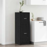 vidaXL Apoteksskåp Svart ek 40 x 41 x 118 cm Konstruerat trä