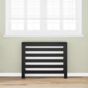 vidaXL Radiatorlock Svart Ek 104 x 20 x 82 cm 1 x Tvättmaskin Skåp