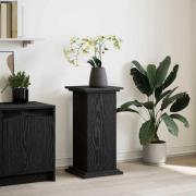 vidaXL Displayställ med hylla Svart Ek 31 x 30 x 60 cm Konstruerat trä