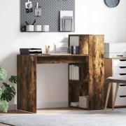 vidaXL Skrivbord Rökfärgad ek 108 x 55 x 103,5 cm Konstruerat trä