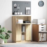 vidaXL Skrivbord Sonoma ek 71,5 x 31,5 x 106,5 cm Konstruerat trä
