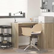 vidaXL Skrivbord med hylla Sonoma ek 102 x 50 x 75 cm Konstruerat trä