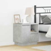 vidaXL Nattduksbord 2 pcs Betonggrå 50 x 34.5 x 50 cm Konstruerat trä