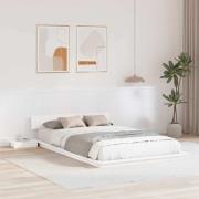 vidaXL Sängram Vit 120 x 190 cm trä