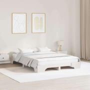vidaXL Sängram Vit 140 x 200 cm Massiv furu