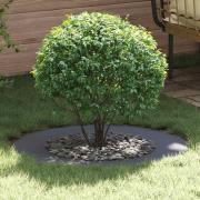 vidaXL Platt trädring Antracit Ø50 / 80 cm Stål