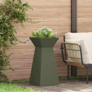 vidaXL Pelarkrukor 2 pcs Olivgrön 35 x 35 x 73 cm Stål