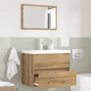 vidaXL Badrumsmöbelset 2 pcs Artisan Ek Konstruktions trä och metall